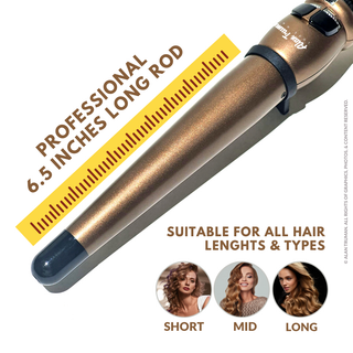Alan Truman Gold Large Conical Ceramic Curling Wand (32-19mm) - Alan Truman