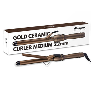 Alan Truman Gold Ceramic Curler - 22mm - Alan Truman