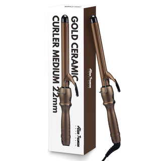 Alan Truman Gold Ceramic Curler - 22mm - Alan Truman