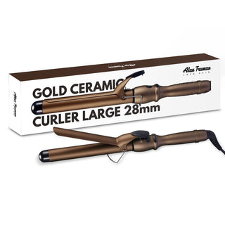 Alan Truman 28mm Gold Tourmaline Ceramic Hair Curler - Alan Truman