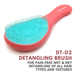 Alan Truman DT-02 Detangling Brush (Pink Blue) - Alan Truman
