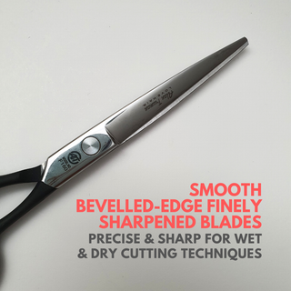 Alan Truman F160 Rubberised Handle Hair Cutting Scissor (6 inch)