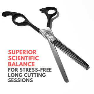 Alan Truman F138T Rubberised Handle Hair Thinning Scissors (5.5 inch)