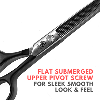 Alan Truman F138T Rubberised Handle Hair Thinning Scissors (5.5 inch)