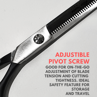 Alan Truman F138T Rubberised Handle Hair Thinning Scissors (5.5 inch)
