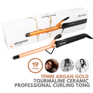 Alan Truman 19mm Argan Gold Ceramic Hair Curler - Alan Truman