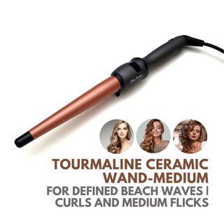 Alan Truman Tourmaline Ceramic Curling Wand (25-13mm) - Alan Truman