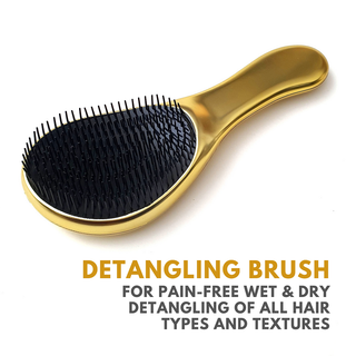 Alan Truman DT-06 Detangling Brush (Yellow Gold) - Alan Truman