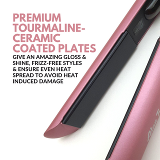 Alan Truman AT 104 Soft Pink Tourmaline Ceramic Hair Straightener - Alan Truman