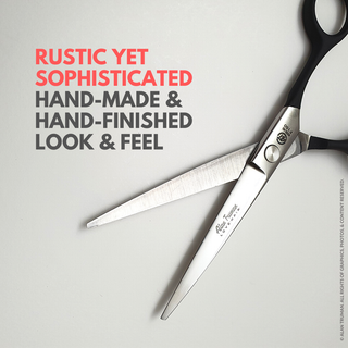 Alan Truman F160 Rubberised Handle Hair Cutting Scissor (6 inch)