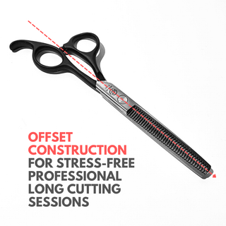 Alan Truman F138T Rubberised Handle Hair Thinning Scissors (5.5 inch)