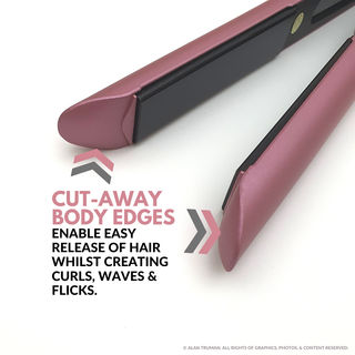 Alan Truman AT 104 Soft Pink Tourmaline Ceramic Hair Straightener - Alan Truman