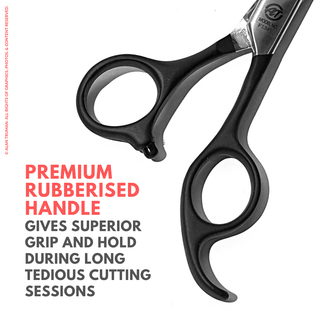 Alan Truman F138T Rubberised Handle Hair Thinning Scissors (5.5 inch)