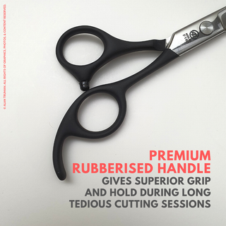 Alan Truman F160 Rubberised Handle Hair Cutting Scissor (6 inch)