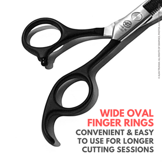 Alan Truman F138T Rubberised Handle Hair Thinning Scissors (5.5 inch)