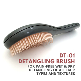 Alan Truman DT-01 Detangling Brush (Grey Pink) - Alan Truman